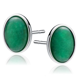 Cercei argint cu piatra verde DiAmanti Z2068ER_JG-DIA (Argint 925‰ 5,4 g.)